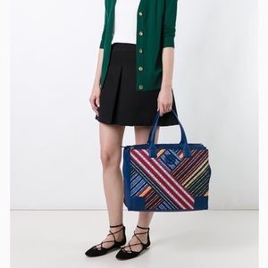 Tory Burch stripped Ella Tote like New